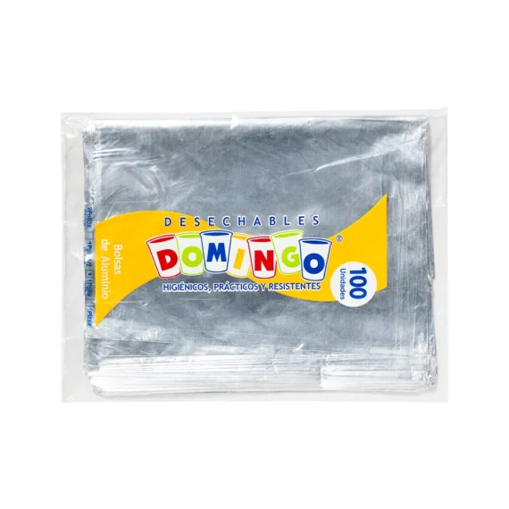 BOLSA ALUMINIO DOMINGO 1 POLLOx100UND Cx