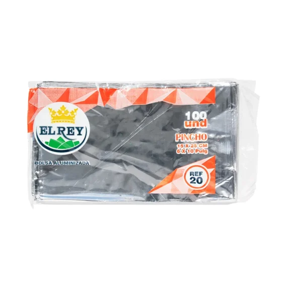 BOLSA ALUMINIO EL REY PINCHOx100UN Cx110
