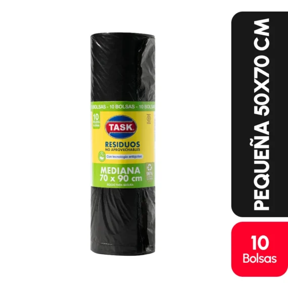 BOLSA BASURA MEDIANA TASK 70X90 X10 CX30