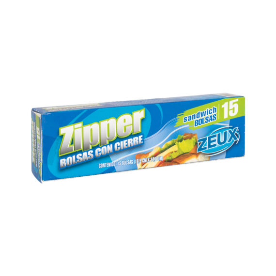 BOLSA CON CIERRE ZIPPER SANDWICHX15UND