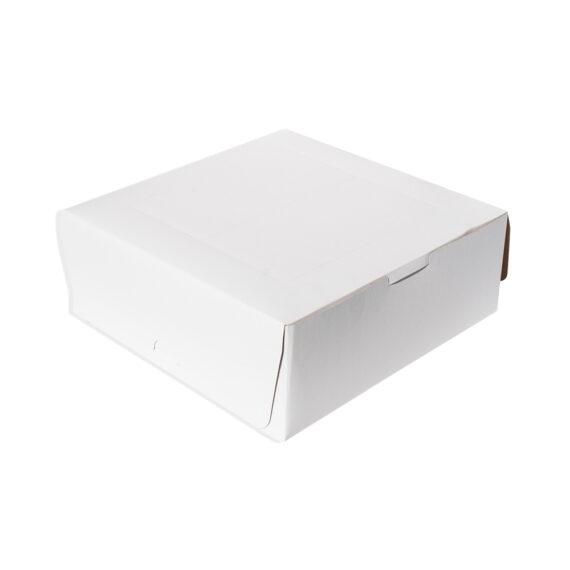 CAJA PONQUE 27x10 BLANCO LIBRA
