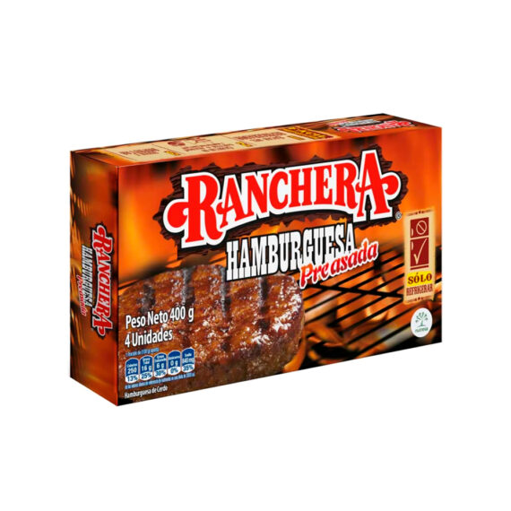 CARNE DE HAMBURGUESA RANCHERAx400GR