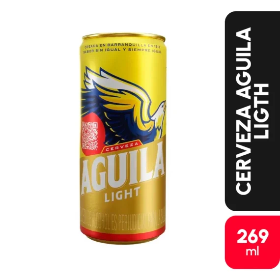 CERVEZA AGUILA LIGTH LATAX269ML CX24UND