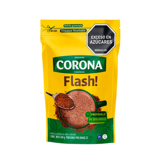 CHOCOLATE CORONA FLASHx500GR Cx12UND