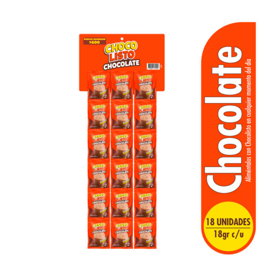 CHOCOLISTO 20X18SOBRES X18GR