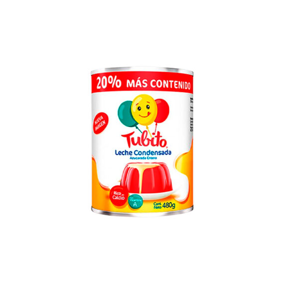 LECHE CONDENSADA TUBITOx480GR Cx24UND