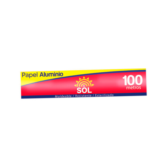 PAPEL ALUMINIO EL SOLX100MT X12UND