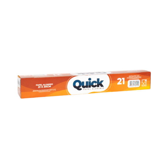 PAPEL ALUMINIO QUICKX21MT CX30UND