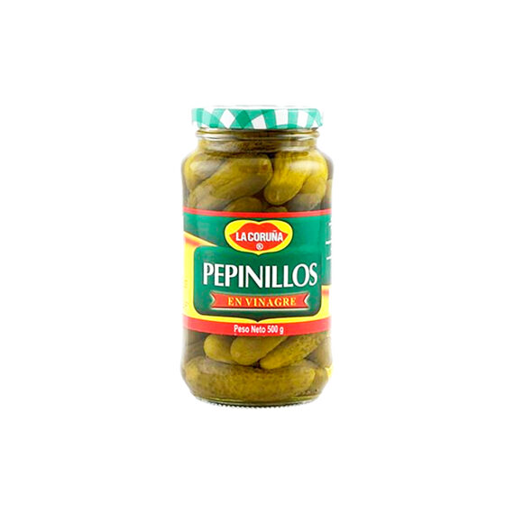 PEPINILLOS EN VINAGRE LA CORUÑAx500GR Cx