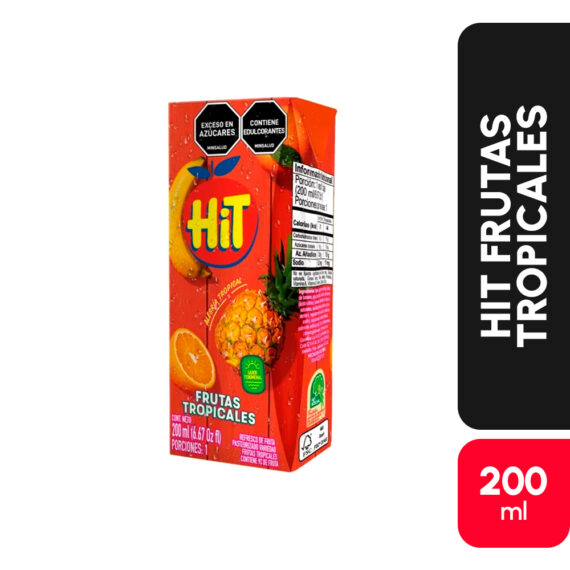 REFRESCO HIT FRUTAS-TROPICALESx200ML PQx