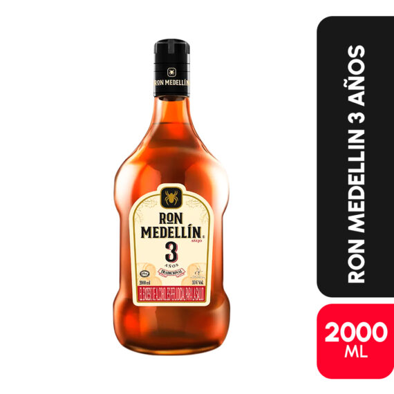 RON MEDELLIN 3 AÑOSX2000ML CX6UND