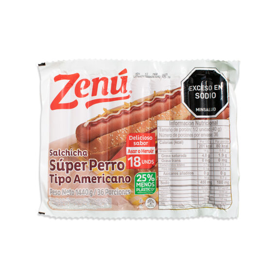SALCHICHA AMERICANA ZENUx18UND