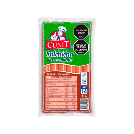 SALCHICHA SENCILLA CUNIT x 14UND
