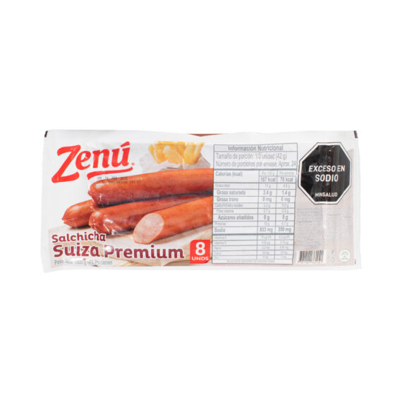 SALCHICHA SUIZA PREMIUN ZENUx8UND