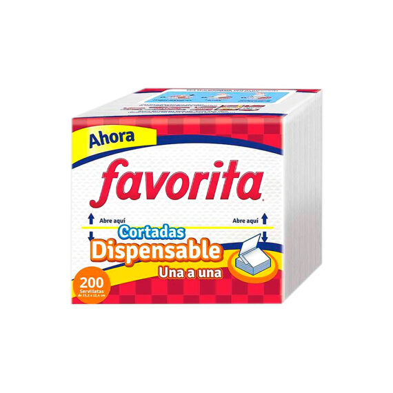 SERVILLETA FAVORITA 1A1X200UND CX30UND