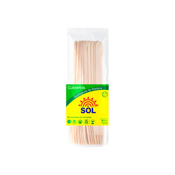 TENEDOR DE MADERA EL SOLX20UND
