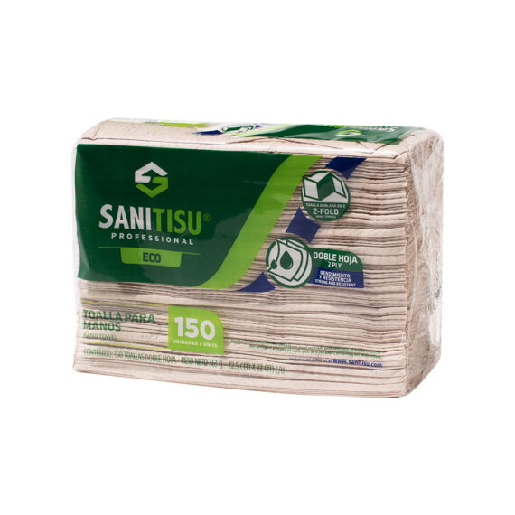 TOALLA MANOS SANITISUx150UND CAJAx24UND