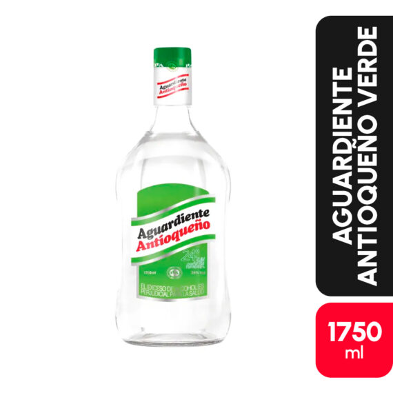 AGUARDIENTE ANT 24°VERDE x1750ML CX6UND