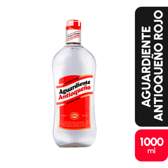 AGUARDIENTE ANT ROJOX1000ML CX12UND