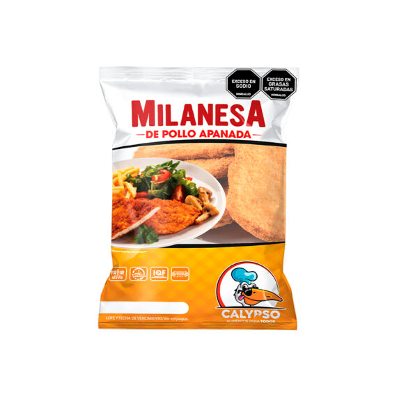 MILANESA DE POLLO APANADA CALYPSO 10x80