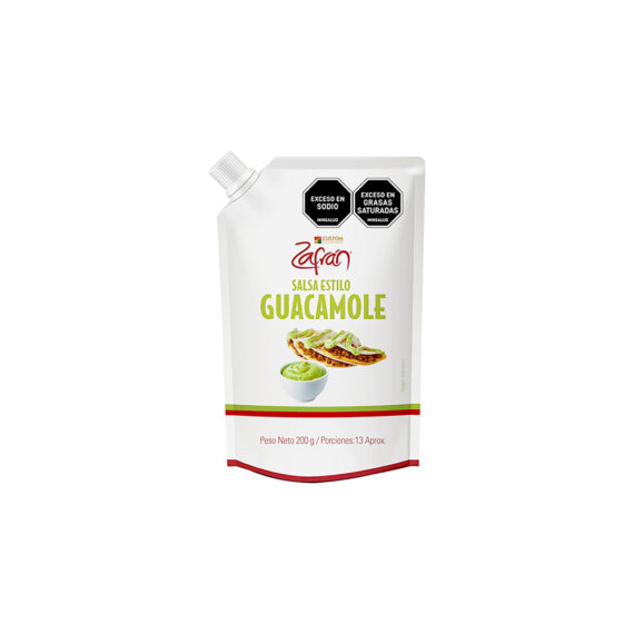 SALSA GUACAMOLE ZAFRANx200GR Cx12UND