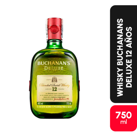 WHISKY BUCHANANS DELUXE 12 AÑOSX750ML