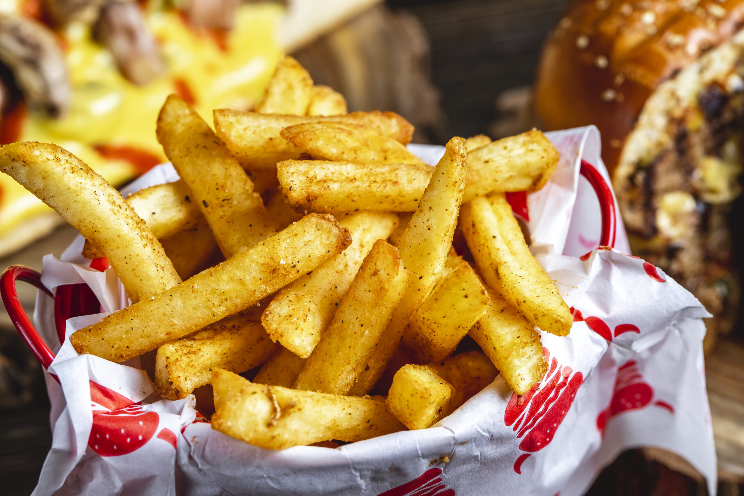 Papas fritas con condimento