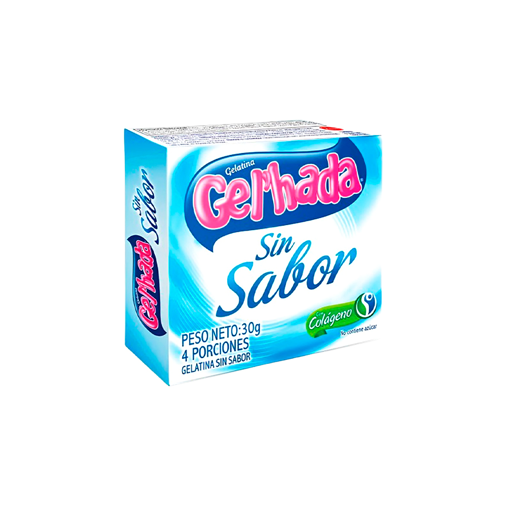 GELATINA SIN SABOR GELHADAx30GR CX48UND