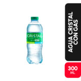 AGUA CRISTAL CON GASx300ML Cx24UND