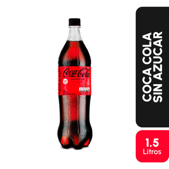 COCA COLA SIN AZUCARx1.5L PQx12UND