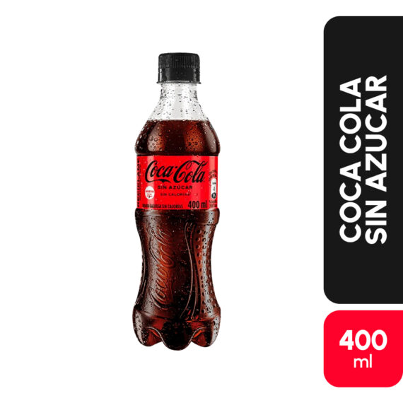 COCA COLA SIN AZUCARx400ML PQx12UND