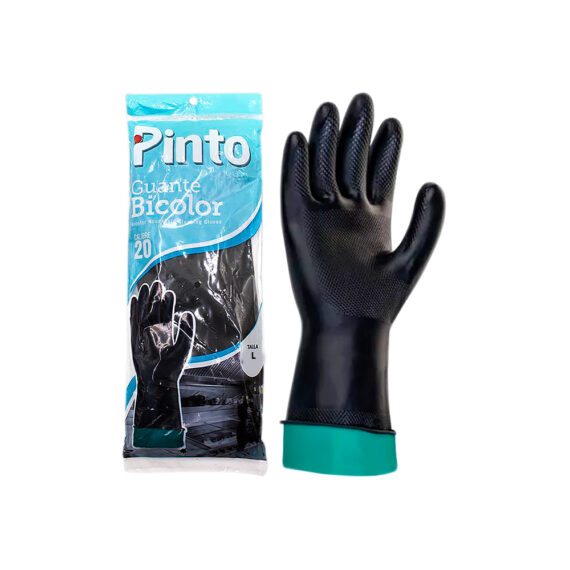 GUANTE IND BICOLOR PINTO L PQX12UND