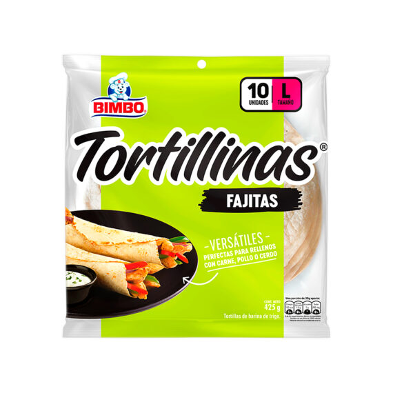 TORTILLA FAJITABURRITO BIMBOx425GR