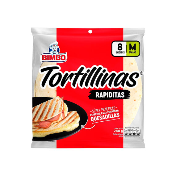 TORTILLAS RAPIDITAS CLASICAS BIMBOx240GR