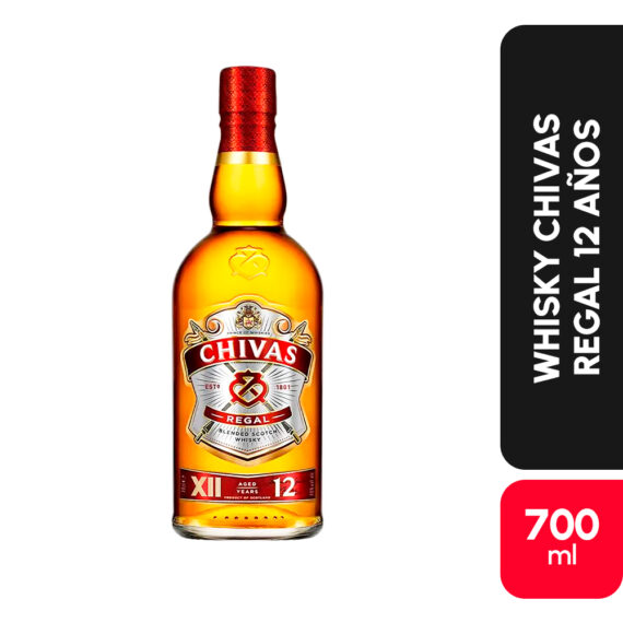 WHISKY CHIVAS REGAL 12 AÑOSx700ML